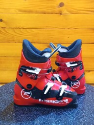 LYŽE VOLKL RACETIGER GS 110CM + LYŽIARKY ROSSIGNOL COMP J RED 22MP